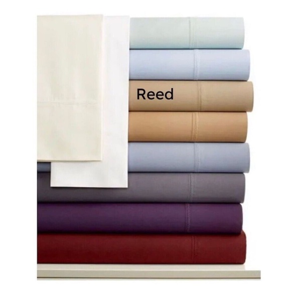 Calvin Klein Florence Stitch 500 Thread Count QUEEN Flat Sheet REED - Picture 1 of 4